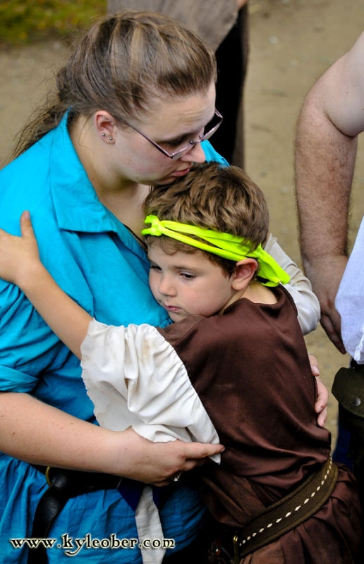 Mother and Son Hug